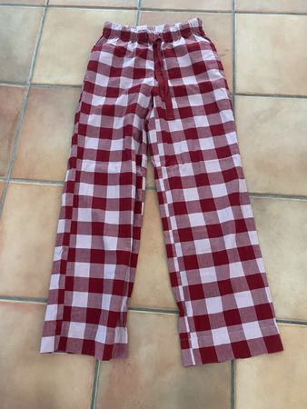 Weihnachts-Pijama-Hose, rot, Gr. XS