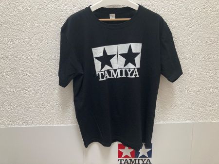 Tamiya T-Shirt mit Logo, Grösse (L) schwarz / weiss NEU!