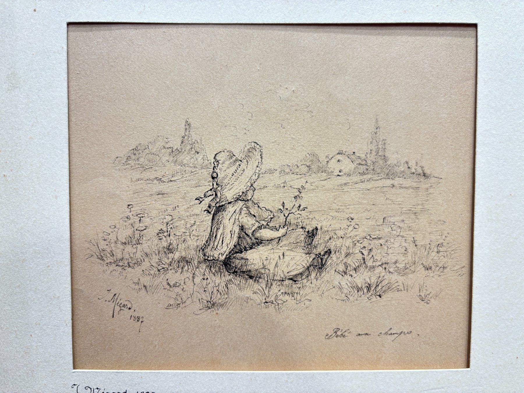 Gemälde: Dessin original de Joseph Mégard, 1887 – Gebraucht aus Genève von aic_p8ld 1