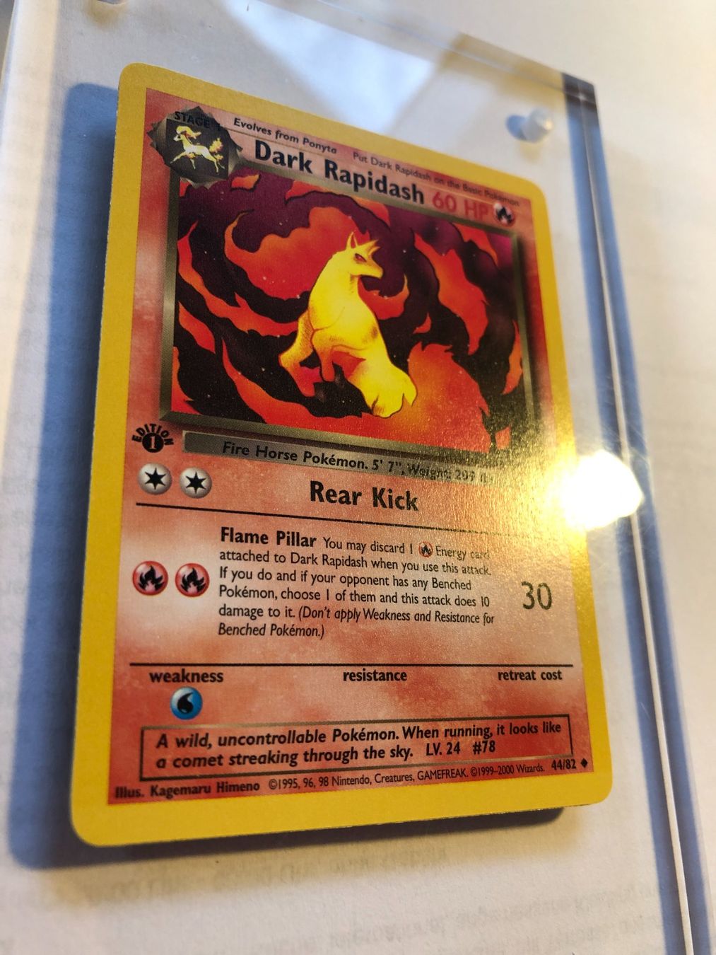 Carte collezionabili: Dark Rapidash Team Rocket 1st (unc.) - MINT - ab 1.- – Usato da Giubiasco venduto da dan_pr8b 1