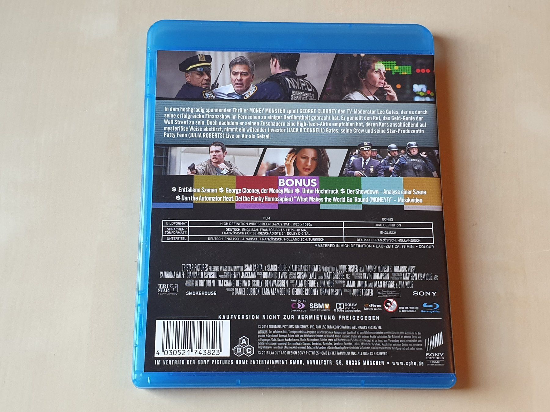 Tutti i DVDs: Money Monster – Usato da Stansstad venduto da collectorsshop 1