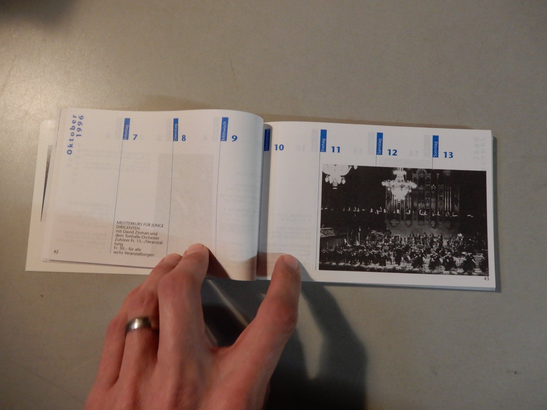 Libri: Tonhalle Orchester Zürich Konzerte Programm 96/97 – Usato da Erstfeld venduto da Mario_boe0 3