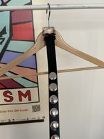 Leather belt silver studs good condition