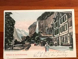 Postkarte Lauterbrunnen  1906 litho  (P241)