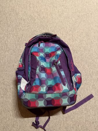 Satch Schulrucksack Lila/Türkis