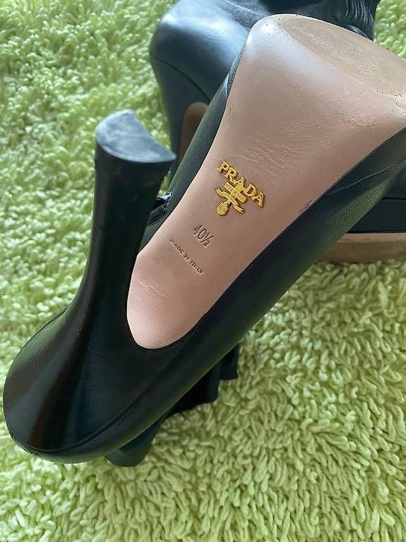 Scarpe da donna: PRADA Stiefelette Schwarz Leder Gr. 40,5 – Usato da Weggis venduto da goo_vn75 2