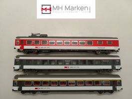 Roco 41061 3-tlg. Schnellzugwagenset SBB ohne Lok DC H0 OVP