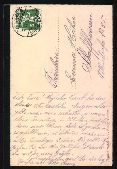 Cartoline postali: Appenzellerin in Tracht mit einem Buch – Usato da Berlin venduto da bartko-reher 1