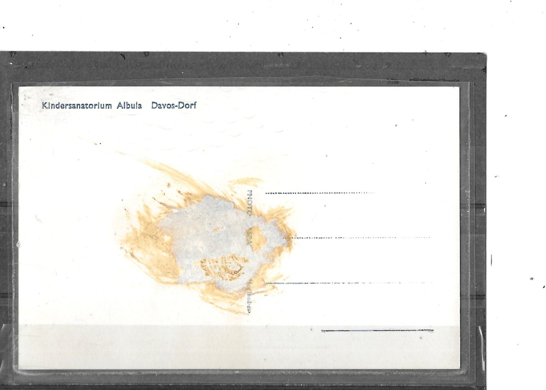Cartoline postali: GR Davos-Dorf Kindersanatorium Albula – Usato da Schocherswil venduto da Wilare 1