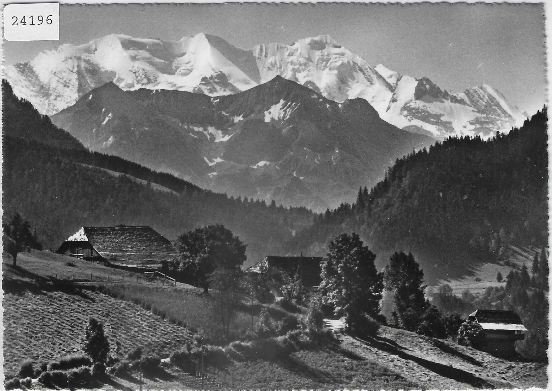 Ansichtskarten: Schwarzenberg BE b. Thun (Blümlisalp) – Antik aus Ettingen von Kartenplanet