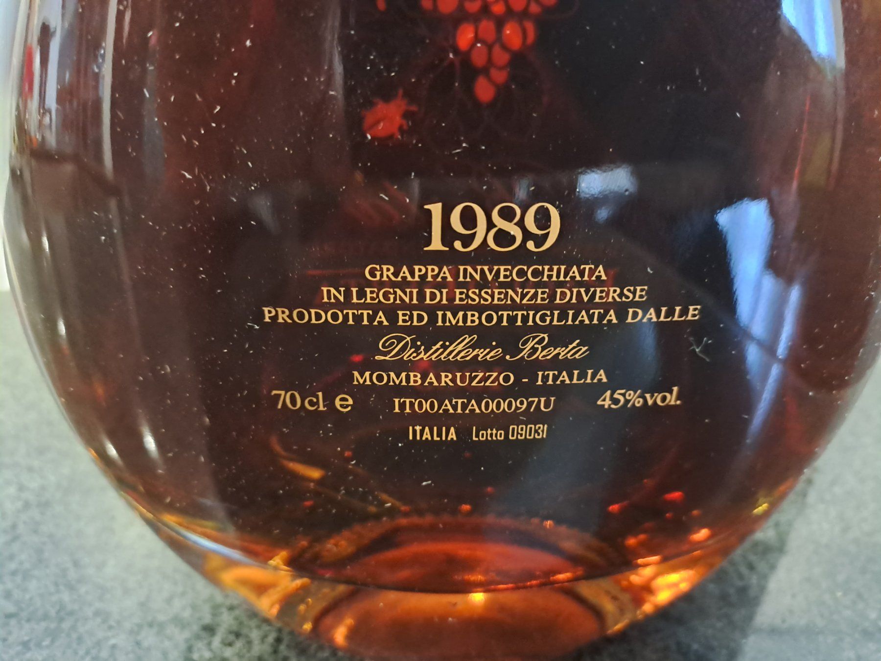 Berta Bevande alcoliche: Paolo Berta Grappa 1989 mit OHK – Nuovo e nell'imballaggio originale da Elsau venduto da Kellerraeumung 8