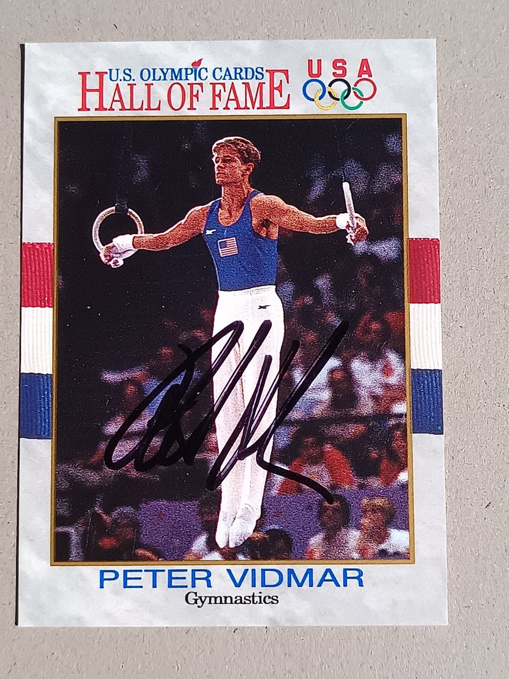 Autografi: Peter Vidmar - Olympia Gold - handsigniert – Usato da Menziken venduto da Artographs