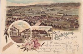Gruss aus Eschenbach (SG) Lithographie. 1901