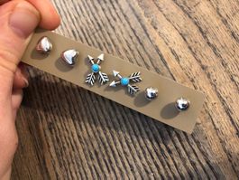 3 Paar Ohrringe Ohrstecker Pfeil Herz