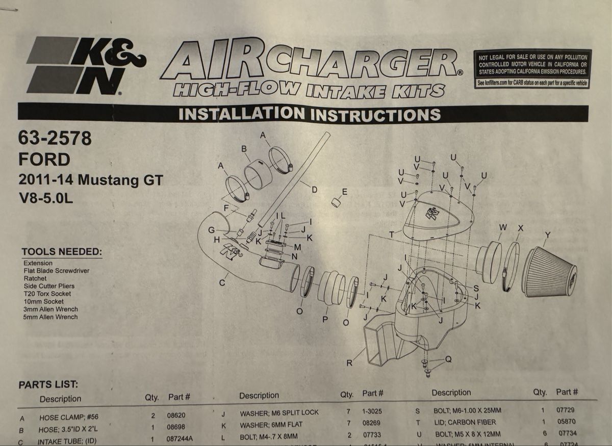 Ford Alle Autoersatzteile: Ford Mustang K&N Sportluftfilter – Gebraucht aus Oberhasli von Der_Mario 1