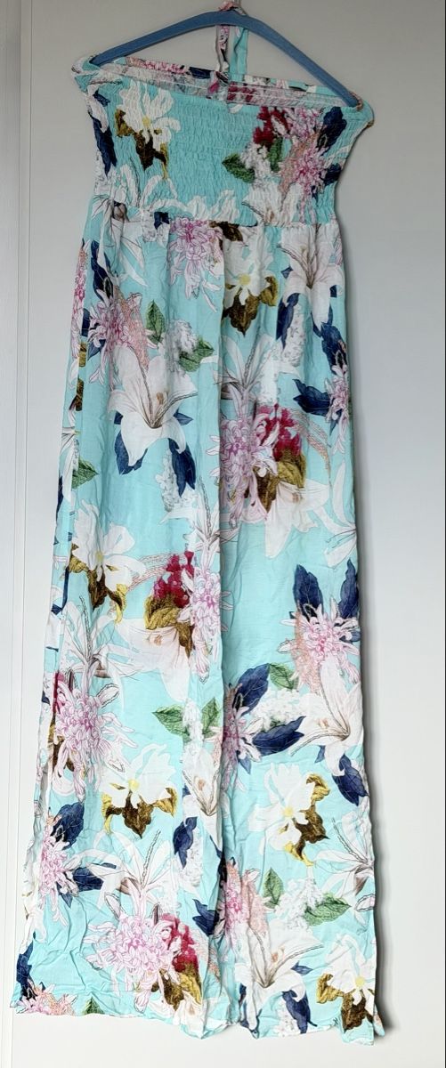 Beldona Vestiti: Beldona Sommer/Strandkleid Blumenmuster türkis – Nuovo (secondo la descrizione) da Zug venduto da jan_n75h 2