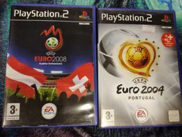 PlayStation 2 2 jeux Euro 2004 et 2008 EA Sports
