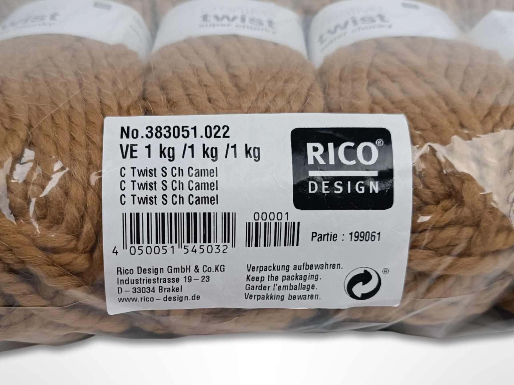 Lana: RICO DESIGN dicke Wolle Kamelbraun 10 Stk. – Nuovo (secondo la descrizione) da Suhr venduto da Restwert_Suhr 8