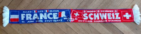 fanschal France vs Schweiz world cup 2006
