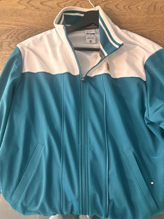 Nike Tennis Jacket - White and Teal - Size Medium