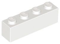 Lego 30 x  Stein 1x4 (3010) weiss neu