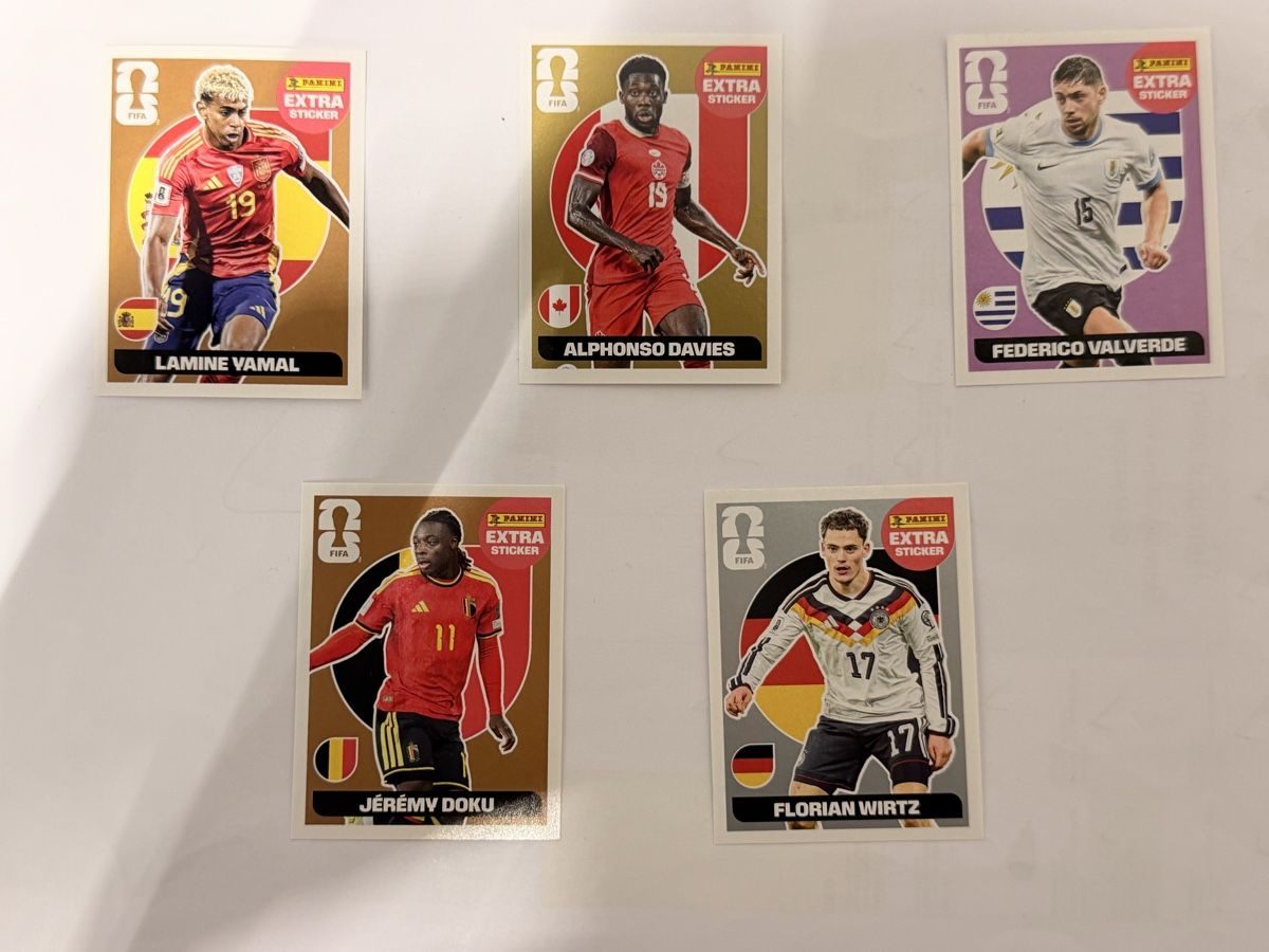 Cartoline: 5 extra stickers lamine yamal – Nuovo e nell'imballaggio originale da Kaltbrunn venduto da LuanHa