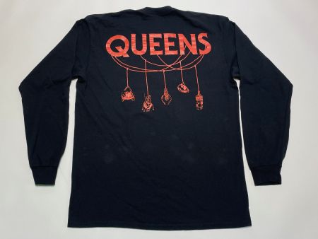 T-Shirt Long Arm Queens of the Stone Edge Double Print Sz.L