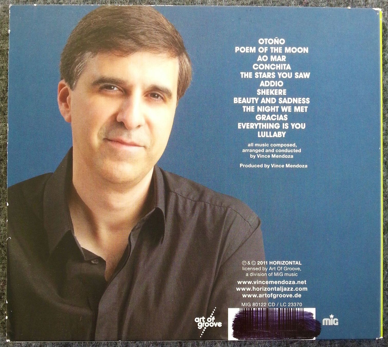 CD: CD VINCE MENDOZA - NIGHTS ON EARTH, 2011 – Usato da Oberriet SG venduto da Manick 3
