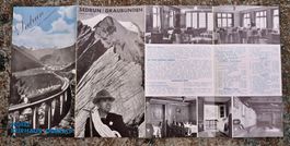 Faltprospekt Sedrun / Graubünden 1939 Hotel Kurhaus Oberalp