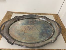 GORHAM MFG&CO Grosse Serviertablett, versilbert