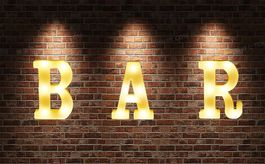 Vintage Industrielle BAR Zeichen Dekorative LED beleuchtete
