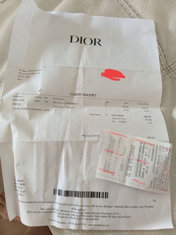 Dior B23 High top 39 box Quittung Kaufen auf Ricardo