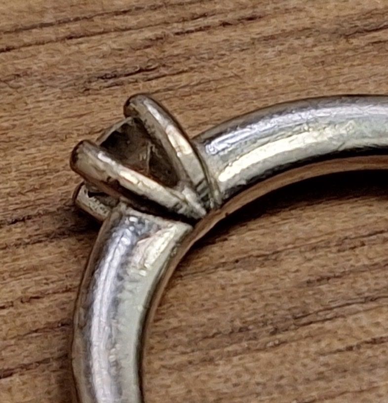 Anelli: Solitär Diamantring ca 0.12ct Weissgold 750 – Usato da Untersiggenthal venduto da TimeandShine 8