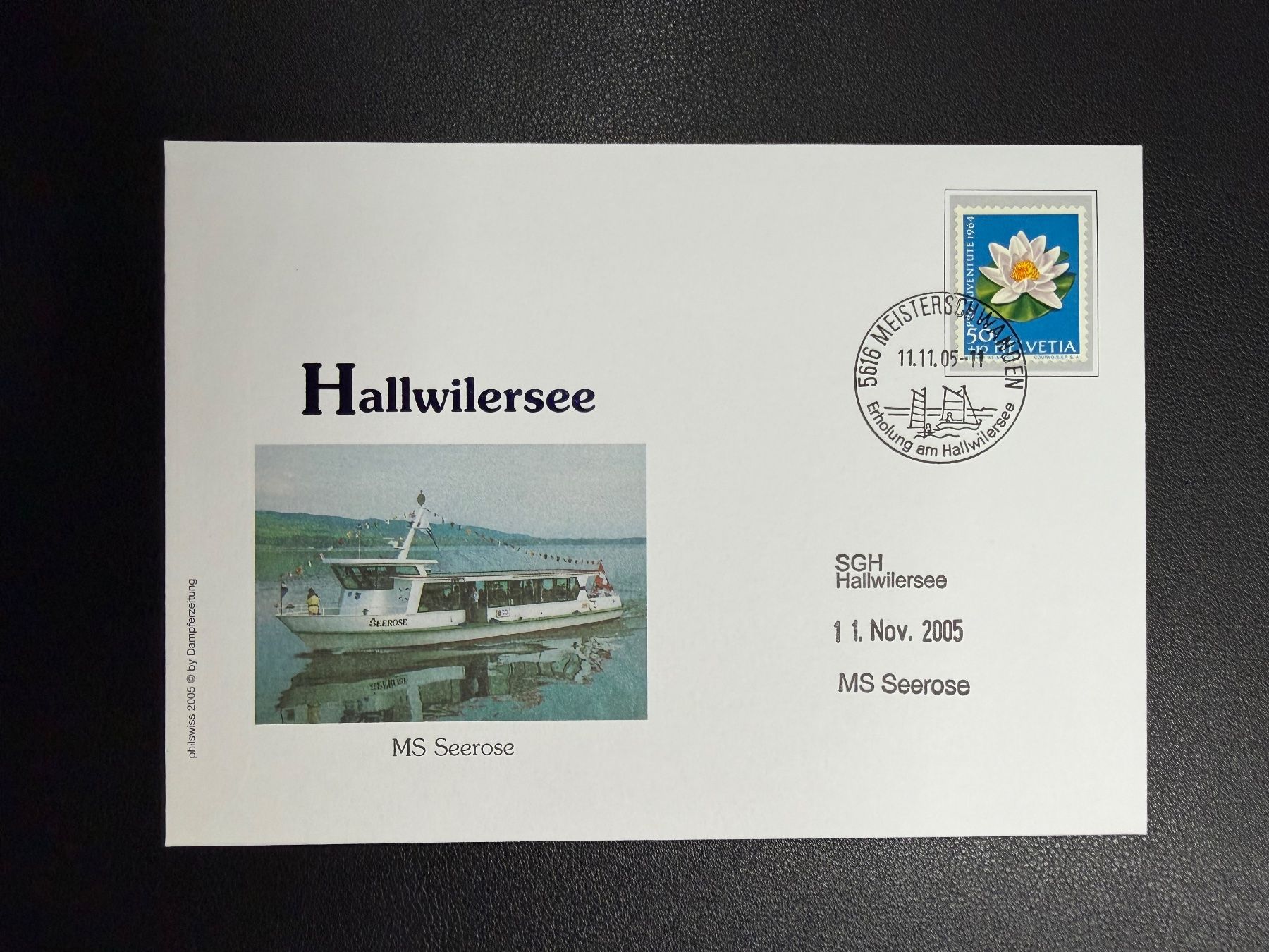 Alle Briefmarken: Schweizer Schiffspost Hallwilersee MS Seerose 2005 – Gebraucht aus oberrüti von jeanmei