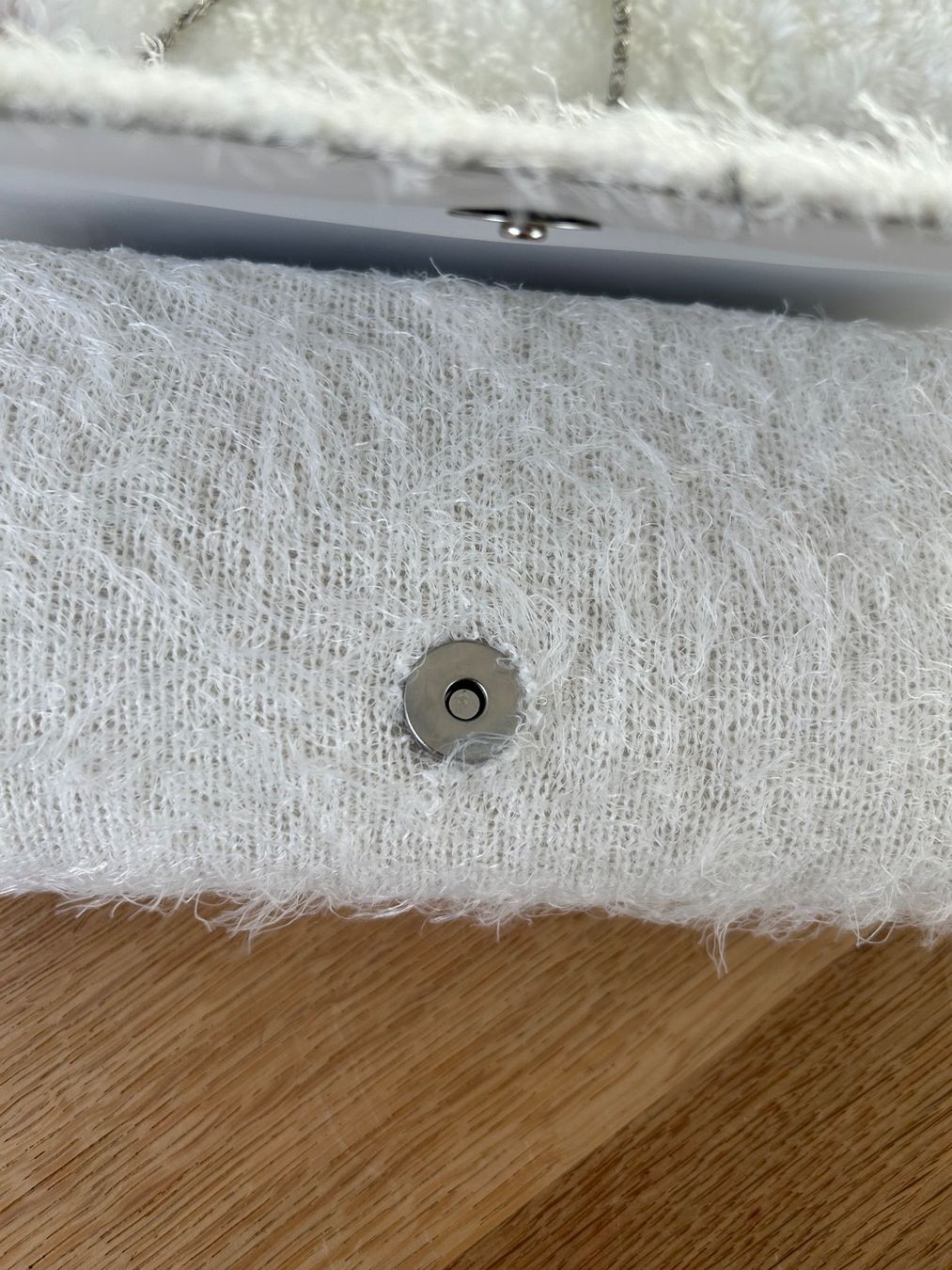 Borse da donna: Clutch / Abendtasche weiss, Kette silberfarben – Nuovo (secondo la descrizione) da Rothenburg venduto da stacostaco 2