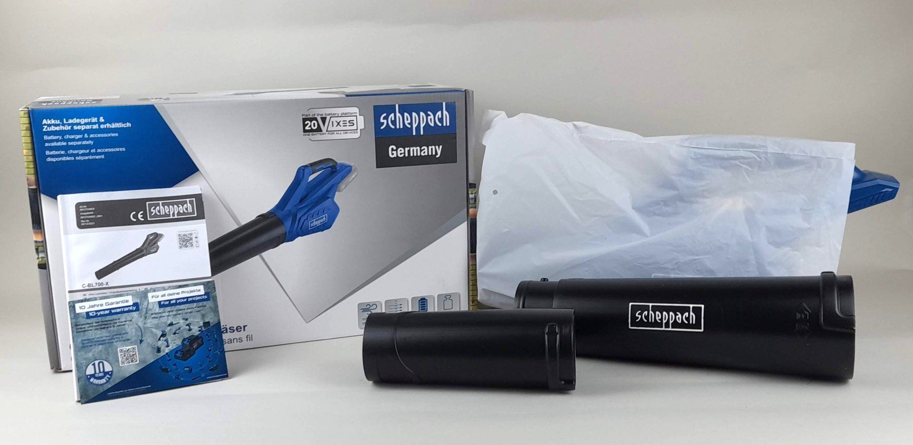 Soffiatori & Aspiratori per foglie: SCHEPPACH Akku-Laubbläser C-BL700-X – Nuovo (secondo la descrizione) da Liebefeld venduto da Restwert_Liebefeld 1