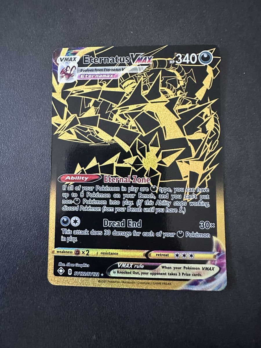 Pokémon Carte collezionabili: Eternatus VMAX Shining Fates EN – Nuovo (secondo la descrizione) da Baar venduto da tiiqz