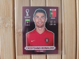 Cristiano Ronaldo Panini WM 2022 Qatar Sticker Top!