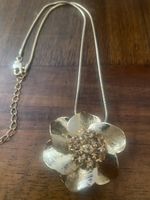 Vintage Kette gold-tone mit Blume