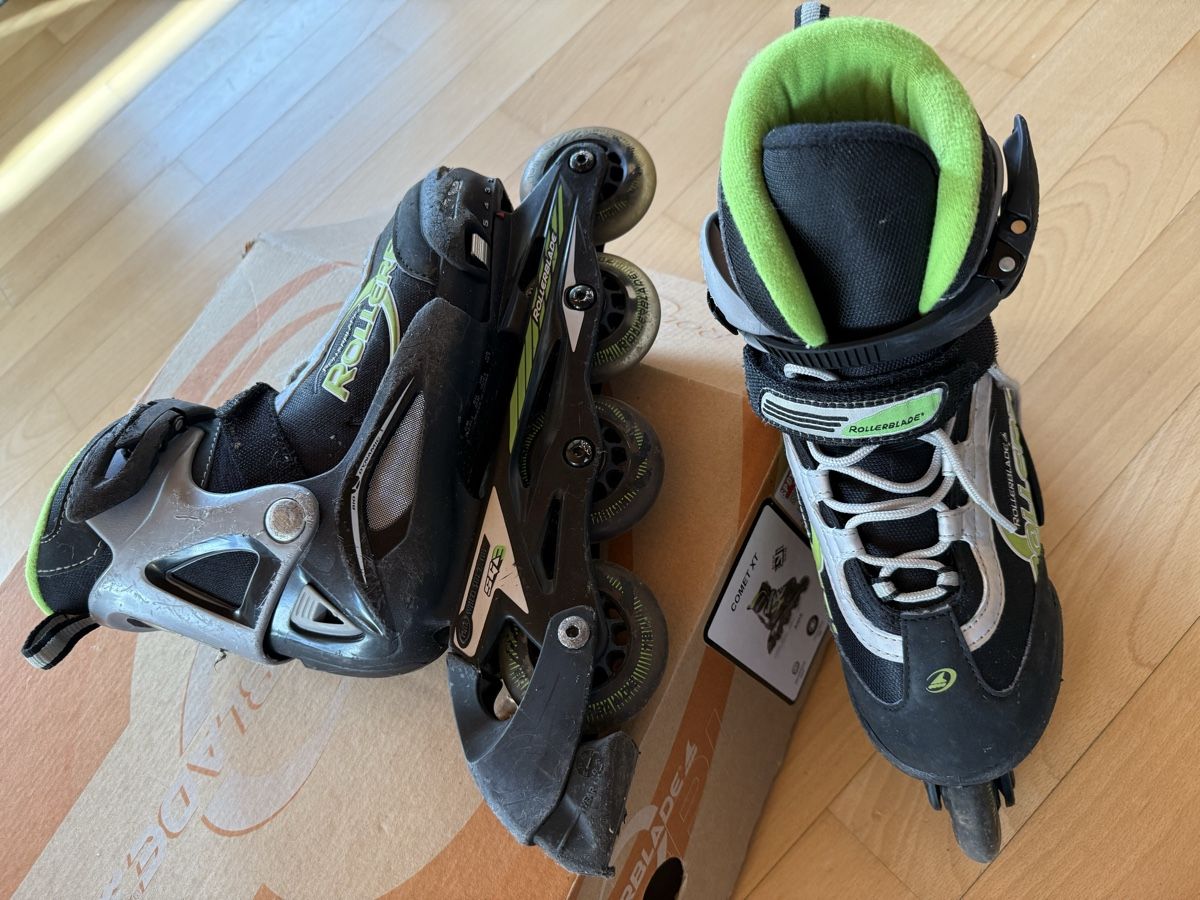 Inline-Skating & Rollschuhe: Rollerblade Comet XT Inlineskates, Grösse 32-37, verstellbar – Gebraucht aus Wattenwil von Lilanat 3