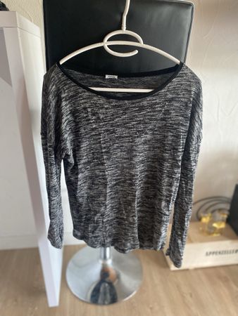 Damen Pullover langarm grau Melange Grösse M neuwertig