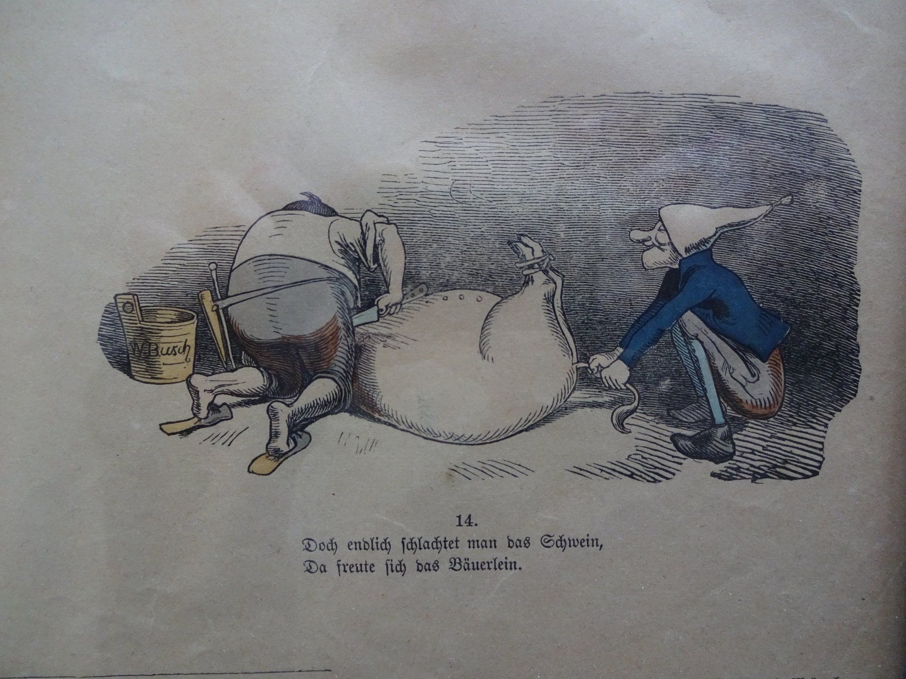 Incisioni: Münchner Bilderbogen. Wilhelm Busch. Von 1862. – Usato da Goldach venduto da armando_r 8