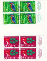 PTT FALTBLATT SERIE WERBE UND GEDENKMARKEN 4ERBLOCK AUSGABET