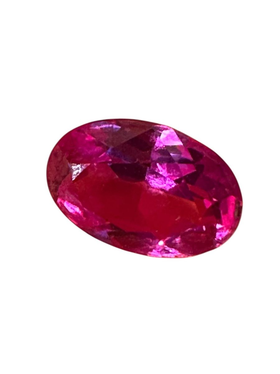 Pietre preziose: Oval cut Red Gemstone - RUBIN synthetic – Usato da Lausanne venduto da artnouveau04 6
