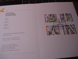 Pro Patria. 9 PTT-Büchli ET-o, 1992-2000