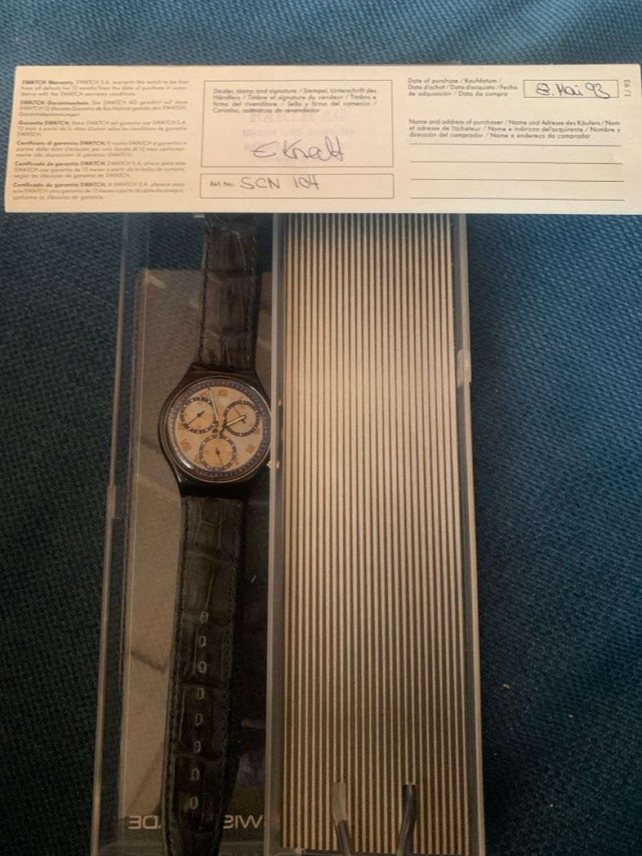 Swatch Orologi: Swatch Chronograph ungetragen – Nuovo e nell'imballaggio originale da Jakobsbad venduto da FriedelSchmitt 3