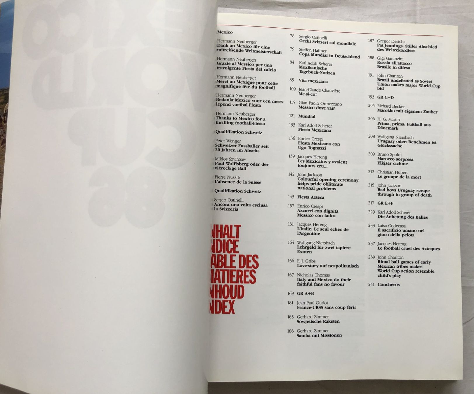 Bücher: Mexico World Cup '86 - Band 1 + Band 2 – Gebraucht aus Schaffhausen von durruti 3