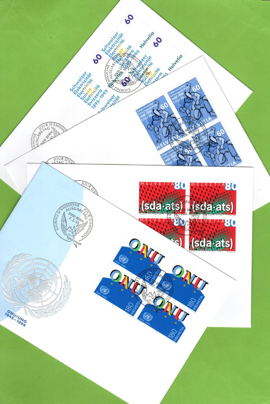 Tutti i francobolli: 1995 FDC Sonderpostmarken VB SBK 24.-- – Usato da Stein am Rhein venduto da Huehnerhund