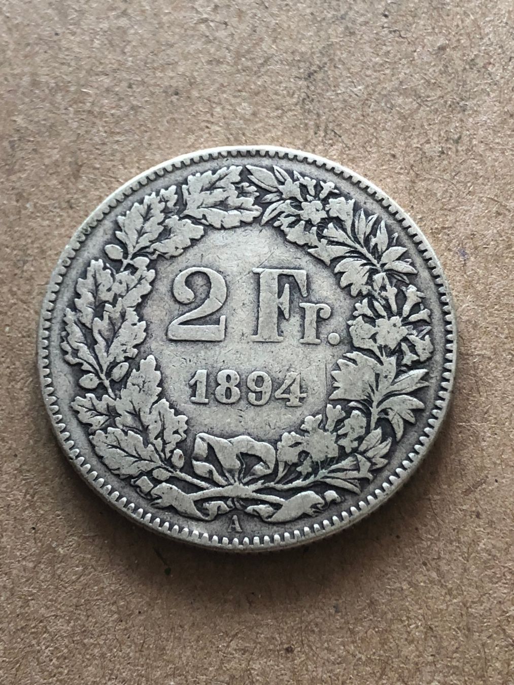 Tutti le monete: 2 Fr. 1894 – Usato da Schötz venduto da Odpa