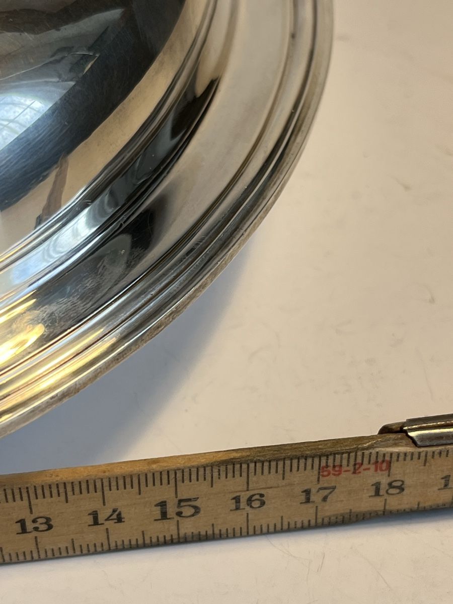 Piatti di portata: Plat de présentation  en métal plaqué argent – Usato da Lausanne venduto da joltei 6